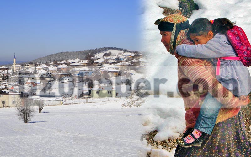 Bu mahallede hava sıcaklığı eksi 17,3 dereceye düştü
