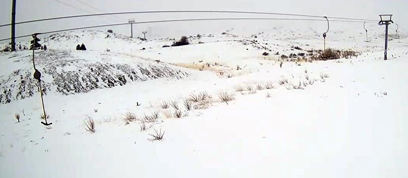 Denizli hava durumu kar yağdı, Denizli Kayak Merkezi pisleri karla kaplandı