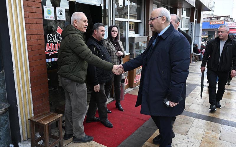 Vali Köşger’den esnaf ziyaretleri