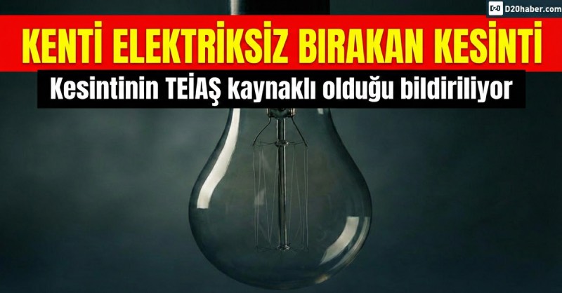 Denizli’yi elektriksiz bırakan kesinti
