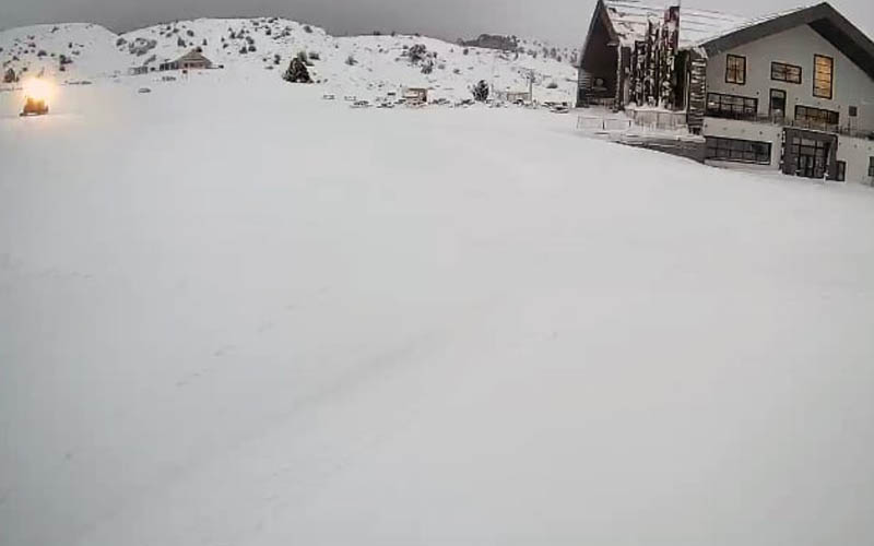 Denizli Kayak Merkezi’nde kar kalınlığı 45 santimetreye ulaştı