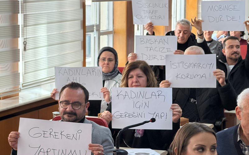 AK Partili üyeler taciz iddialarıyla ilgili döviz açtı, Doğan yargıyı işaret etti