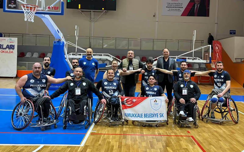 Pamukkale Belediyespor Tekerli Basketbol Takımı, Tuzla Belediyespor’u 60-48 yendi