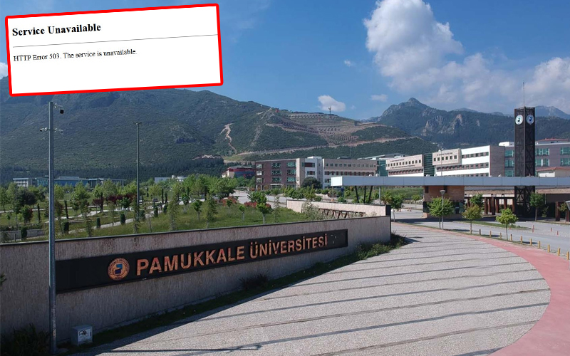 PAÜ’nün internet sitesine girilemiyor