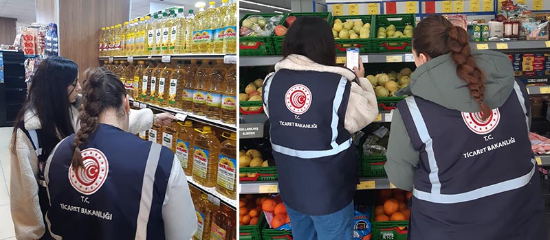 Denizli’de Ramazan ayı öncesi market ve gıda işletmeleri denetleniyor