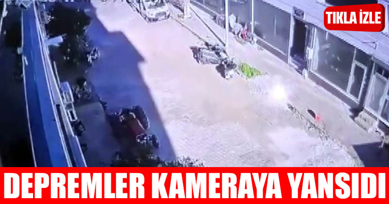D20Haber - Denizli Haberleri – Deprem anı güvenlik kamerasına yansıdı