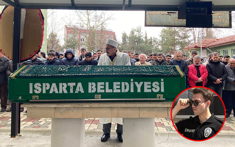 Polis memuru son yolculuğuna uğurlandı