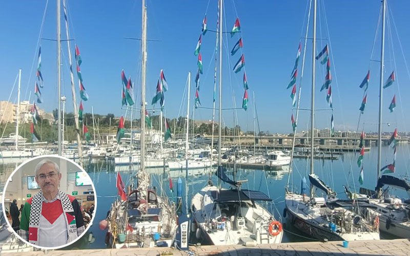 Denizlili gönüllü, Sumud Filosu’na katılmak için İtalya’ya gitti