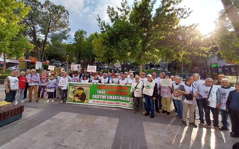 Emekliler, aylıklara 20 bin TL zam, asgari ücret kadar ikramiye istedi