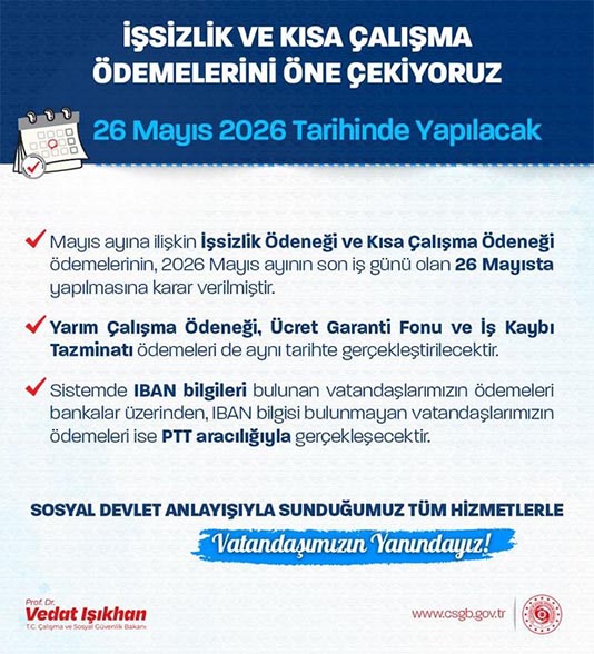 Denizli işsizlik ödeneği ödemesi bayram öncesi yapılacak
