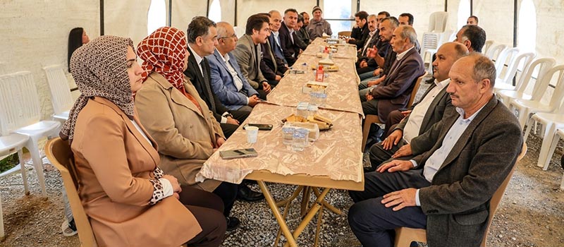 AK Parti Denizli Milletvekili Cahit Özkan'ın Çameli ziyaretinde ilçedeki projeler değerlendirildi