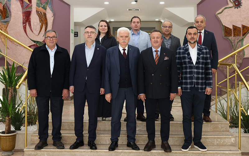 Denizli OSB Başkanı Yaymanoğlu, DTB yönetimini ağırladı