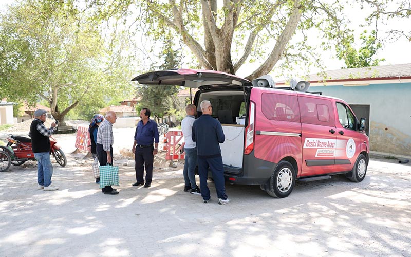 Pamukkale Belediyesi gezici veznesi haftanın 5 günü hizmet veriyor