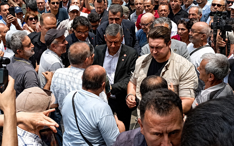 Özgür Başkan sloganlarıyla karşılandı