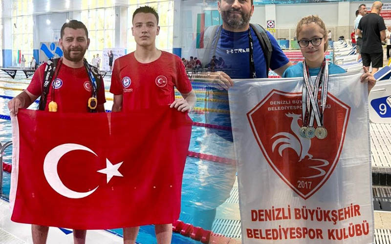 Denizlili yüzücülerin kulaçları 8 altın madalyaya dönüştü