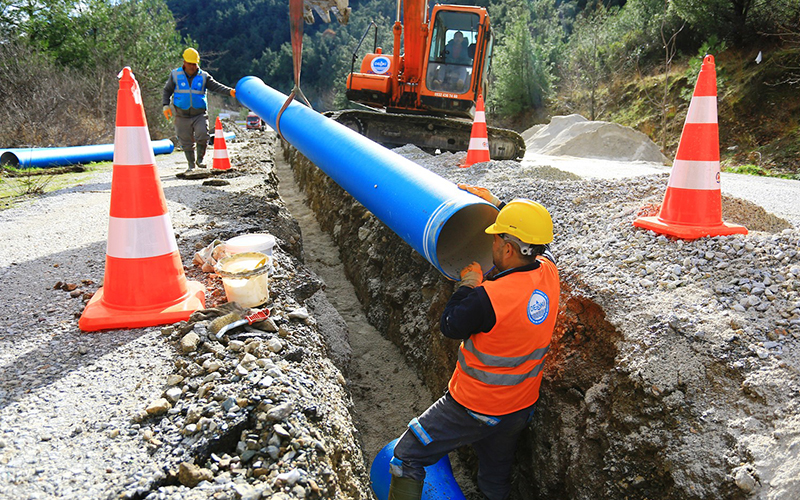 DESKİ 243 kilometre su ve kanalizasyon hattı yaptı