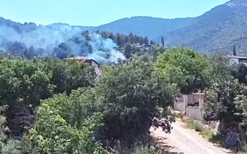 Yeşil vadi yangın tehlikesi atlattı