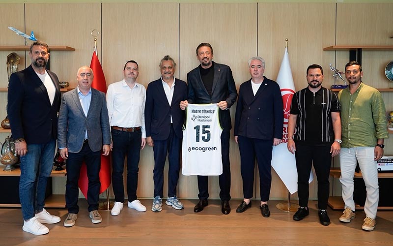 Merkezefendi Basket yönetiminden TBF Başkanı Türkoğlu’na ziyaret