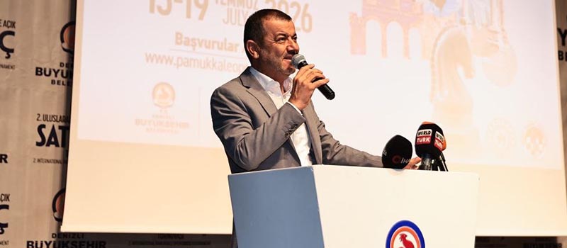 Denizli'de toplam 1,4 milyon TL para ödüllü Uluslararası Pamukkale Satranç Turnuvası başladı
