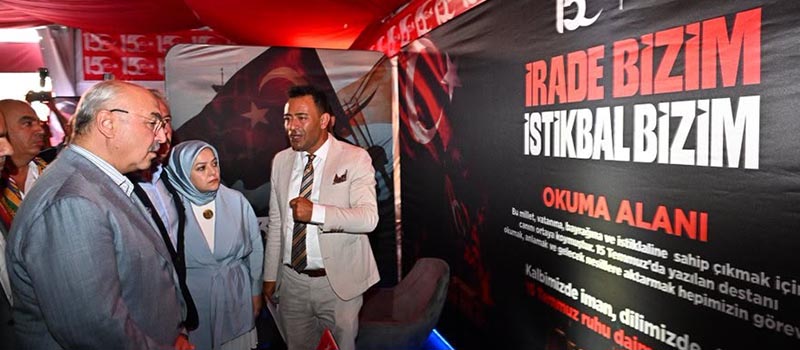 Denizli'de 15 Temmuz Demokrasi ve Milli Birlik Günü  etkinlikleri kapsamında anma çadırı açıldı