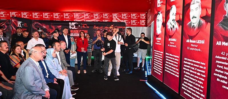 Denizli'de 15 Temmuz Demokrasi ve Milli Birlik Günü  etkinlikleri kapsamında anma çadırı açıldı