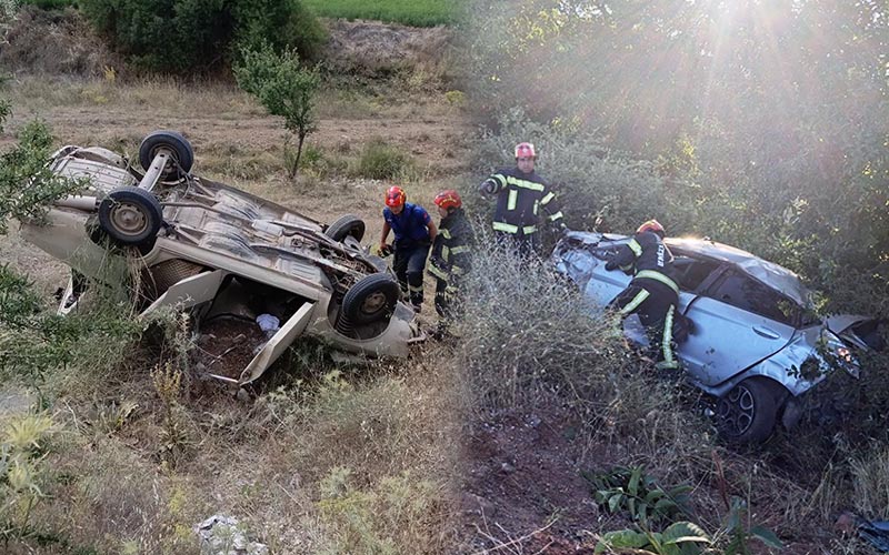 Trafik kazaları: 1 ölü, 2 yaralı