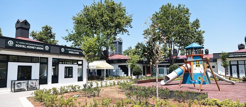 Denizli'de atıl bina anne-çocuk kafe, emekli evim ve mahalle mutfağına dönüştürüldü