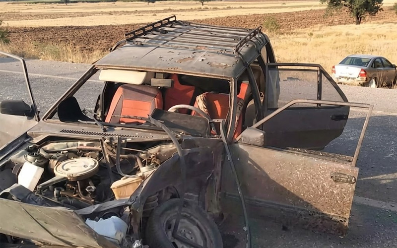 İki otomobilin çarpıştığı kazada iki yaralı
