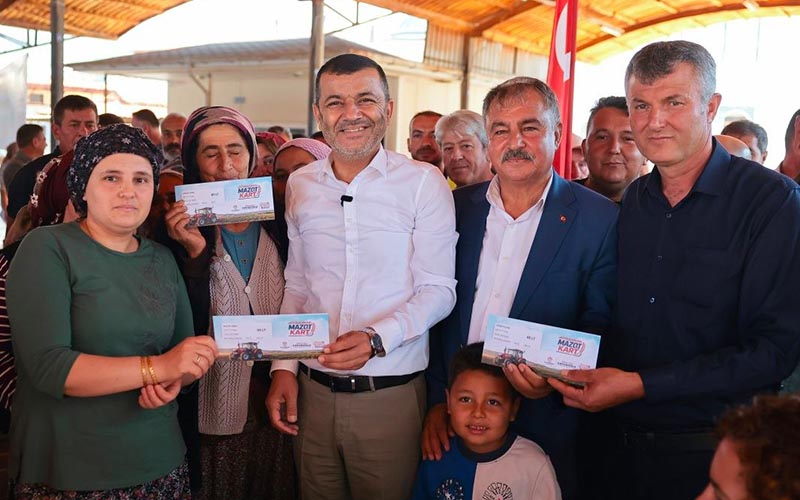 10 bin çiftçiye 704 bin litre mazot desteği