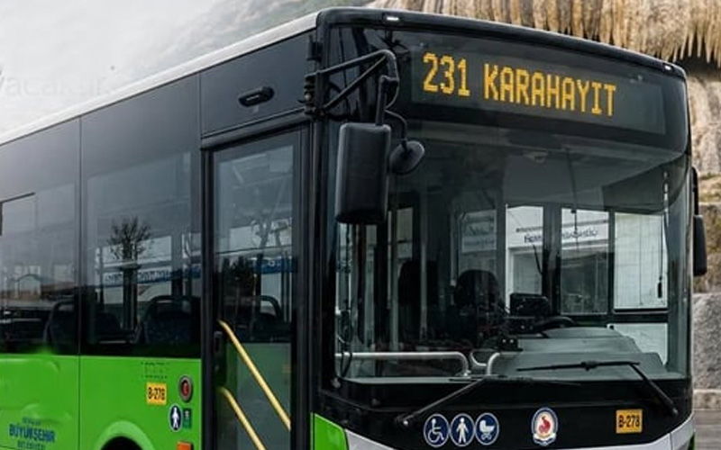 Kent merkezi ile Karahayıt arasında belediye otobüsü seferleri başladı