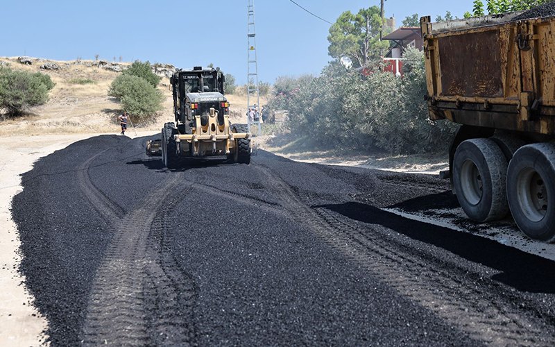 Pamukkale Belediyesinden 4 mahallede asfaltlama çalışması