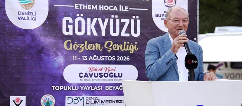 Denizli'deki Topuklu Yaylası'nda düzenlenen Gökyüzü Gözlem Şenliği başladı