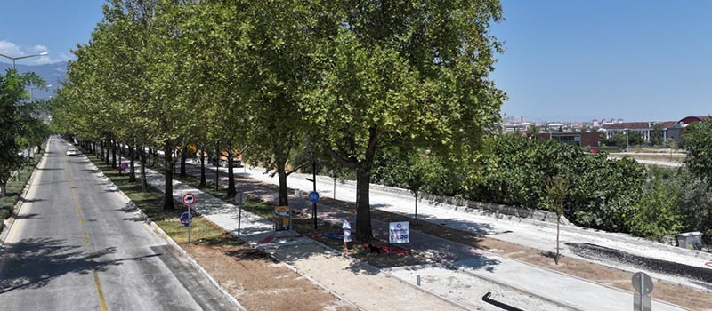 Denizli, koşu yolu, yürüyüş yolu, yenileme, yenileme çalışması, yeşil alan, peyzaj, düzenleme