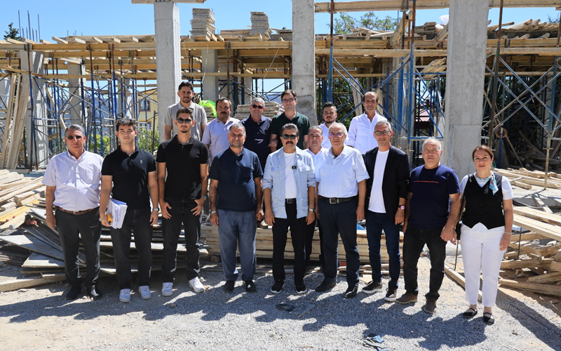 Arslan ve Özkan’dan diyaliz merkezi  inşaatında inceleme