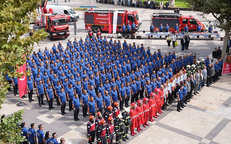 Denizli Büyükşehir’in ateş savaşçıları 312. yılını kutladı