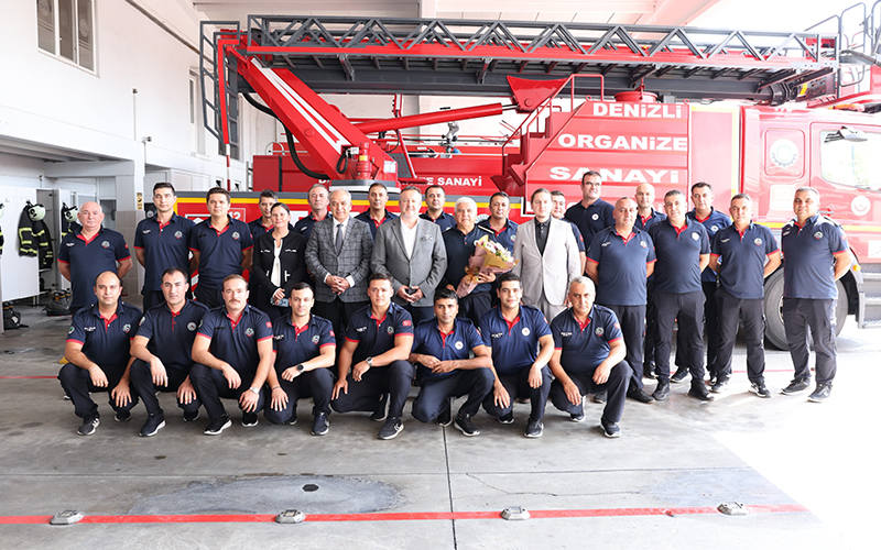 Denizli OSB yönetiminden itfaiye ziyareti
