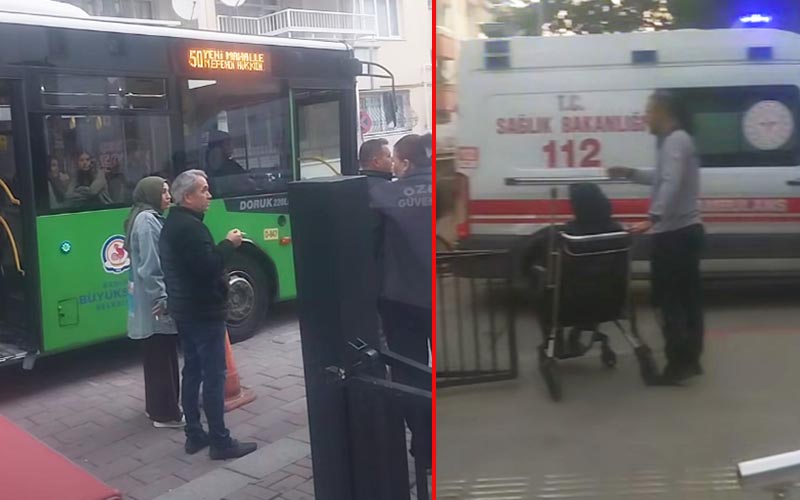 Yolcu belediye otobüsünde rahatsızlandı, şoför polikliniğe götürdü