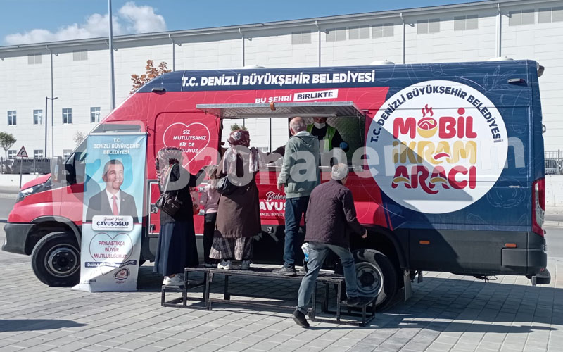 Denizli Büyükşehir’in ikram aracı hastane bahçesine alınmadı