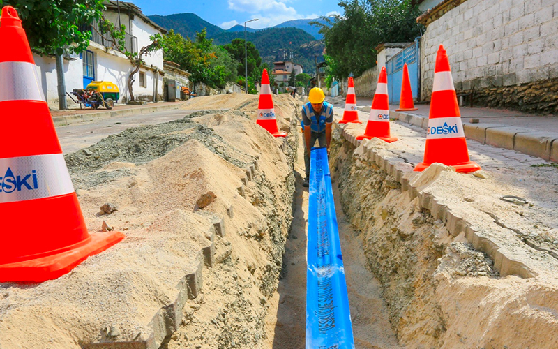 DESKİ’den Honaz’a 6 bin metre içme suyu hattı