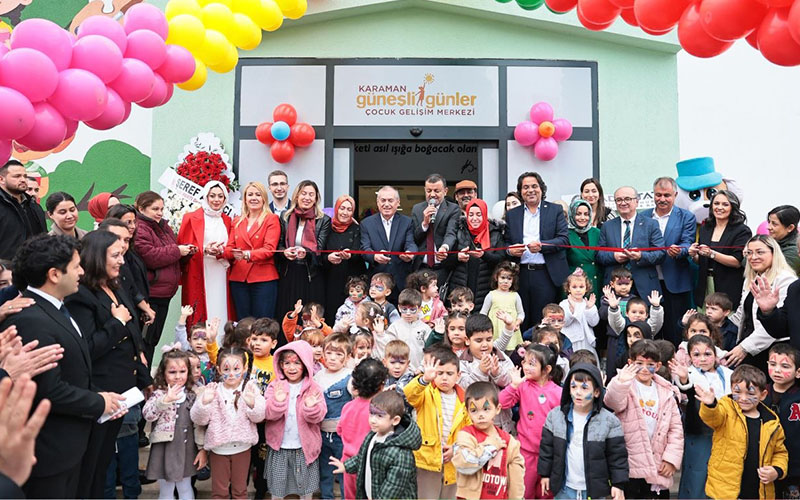 Egekent Karaman Güneşli Günler Çocuk Gelişim Merkezi törenle hizmete alındı