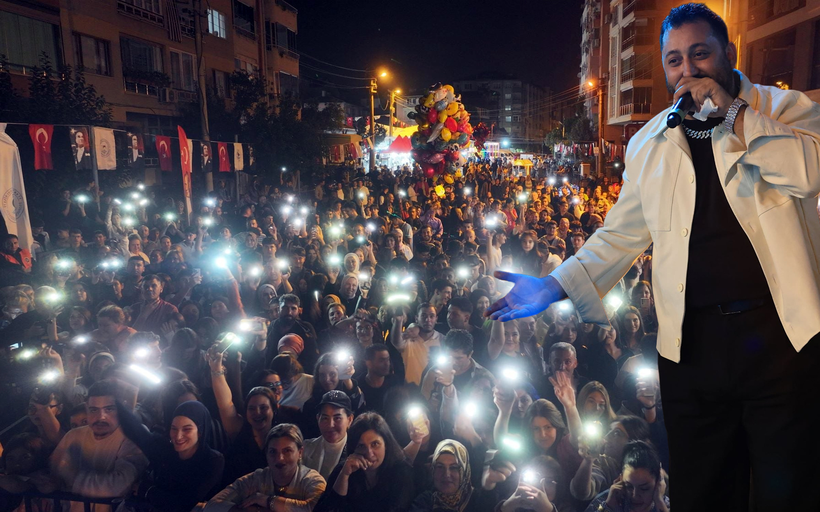 Festivalin finali Burak King ile yapıldı