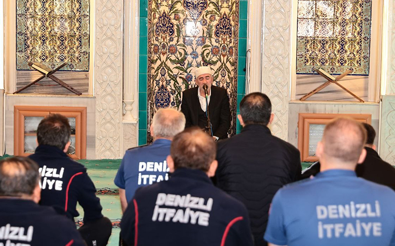 Denizli’de şehit itfaiye erleri için anma