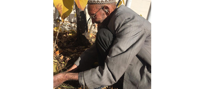Süleyman Dede 105 yaşında ama hala çakı gibi