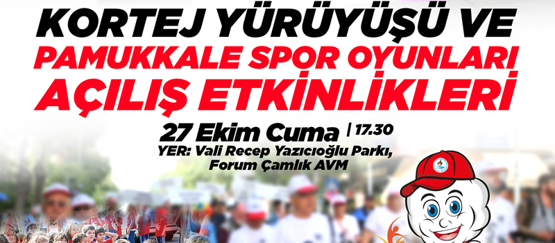 Spor dünyası Pamukkale Spor Oyunları’nda buluşacak