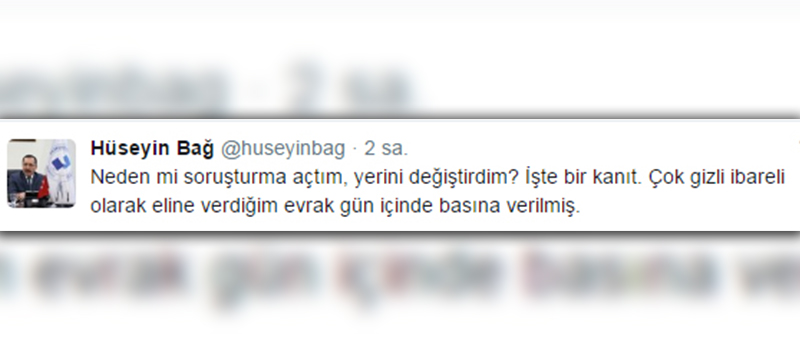 Rektör Bağ: Soruşturma basına sızan belge için açıldı